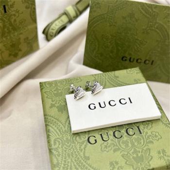 古驰678901 Gucci爱心耳环