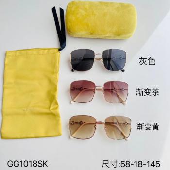 GUCCI古驰GG1018SK 马衔扣系列金属大框太阳眼镜墨镜