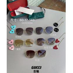 GUCCI古驰GG1030 草莓爱心双G吊坠墨镜太阳眼镜