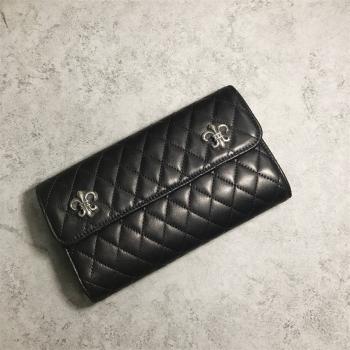 Chrome Hearts CH克罗心官网正品童军花菱格三折钱包CHQ014