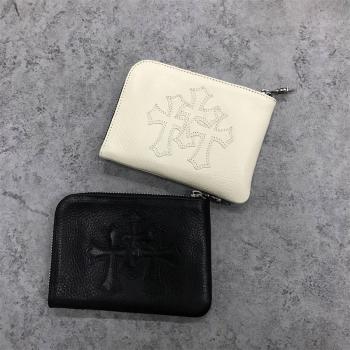 Chrome Hearts 克罗心官网代购新款墓葬拉链零钱包卡包CHQ006