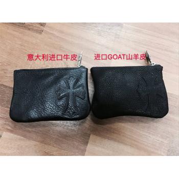 Chrome hearts 克罗心专卖店山羊皮十字架零钱包CHS003