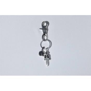 Chrome hearts CH克罗心专卖店925纯银宝剑匕首钥匙扣包饰挂件