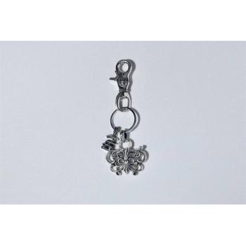 Chrome hearts CH克罗心官网价格925纯银蝴蝶钥匙扣包饰挂件