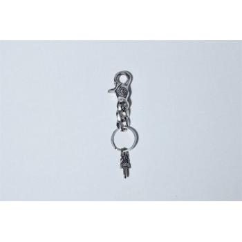 Chrome hearts CH克罗心旗舰店纯银链条MINI宝剑匕首钥匙扣包饰挂件