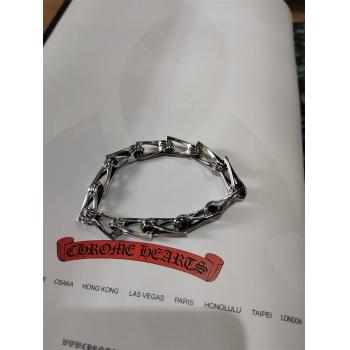 Chrome hearts CH克罗心正品官网纯银三抓链条手链