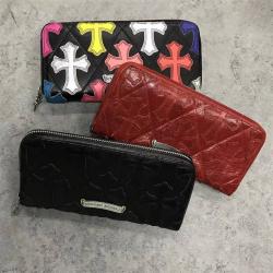 Chrome Hearts 克罗心香港官网经典多十字长款拉链钱包CHQ009