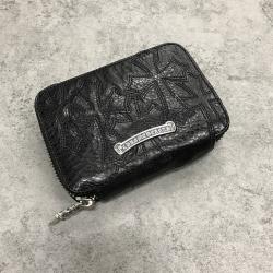 Chrome Hearts 克罗心中国官网两件套二合一十字架拉链钱包CHQ003