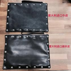 Chrome hearts CH克罗心中文官网纯银铆钉十字四方钉手拿包CHB014