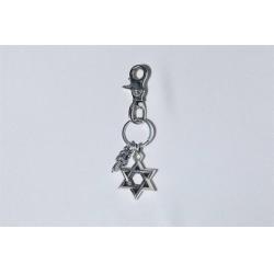 Chrome hearts CH克罗心正品纯银六芒星宝剑钥匙扣挂件包饰