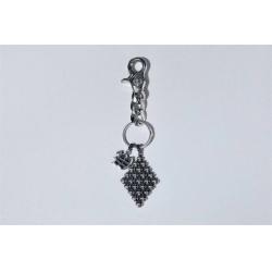 Chrome hearts CH克罗心中国官网925纯银十字花钥匙扣挂件包饰