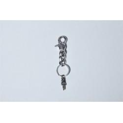 Chrome hearts CH克罗心旗舰店纯银链条MINI宝剑匕首钥匙扣包饰挂件