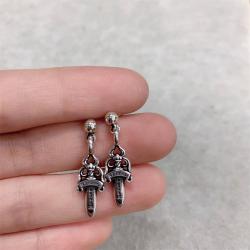 Chrome hearts CH克罗心中文官网纯银新款小号宝剑耳钉耳环