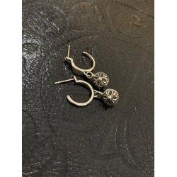 Chrome hearts CH克罗心中国官网纯银十字花吊坠耳环