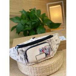 蔻驰官网奥莱店C5423 COACH X JEAN-MICHEL BASQUIAT TRACK涂鸦腰包