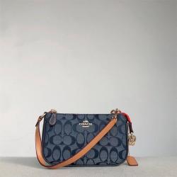 coach香港官网蔻驰C8665 NOLITA 15香布雷丹宁麻将包