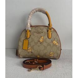 蔻驰经典款女包COACH CC427 SYDNEY SATCHEL鸭子印花馒头包