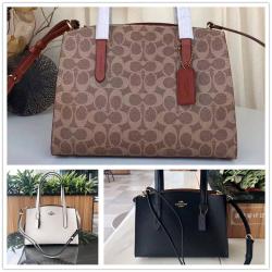 蔻驰正品女包COACH官网F32749 F29529 CHARLIE CARRYALL 28 戴妃包