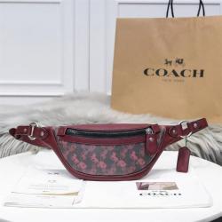 coach奥特莱斯官网蔻驰88215 RIVINGTON马车印花腰包胸包