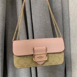 蔻驰女包COACH官网CE693 Morgan法棍包链条包