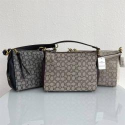 coach包包价格蔻驰正品5215 提花帆布SHAY 手提斜挎包