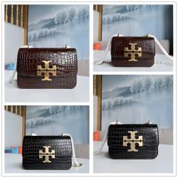 怎么看tory burch 真假汤丽柏琦TB官网142540/142542 ELEANOR系列鳄鱼纹链条包