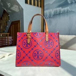 汤丽柏琦女包包图片tory burch TB 142528 T MONOGRAM 新年限定款小号托特包