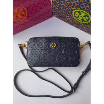 托里伯奇链条包tory burch TB 80535 T MONOGRAM 双拉链斜挎包