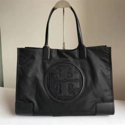 汤丽柏琦在哪买tory burch TB新款ELLA大LOGO尼龙购物袋托特包