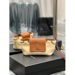 YSL圣罗兰官网包包672738 MINI NOLITA迷你羊毛斜挎包