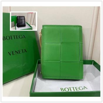 bottega veneta BV葆蝶家官网女包706010 Cassette小号双折拉链钱包