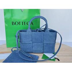 Bottega Veneta葆蝶家bv女包709337/714613 Mini Arco Tote牛仔布托特包