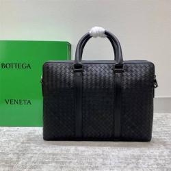 bottega veneta葆蝶家BV男包男士经典编织双层双拉链公文包2621