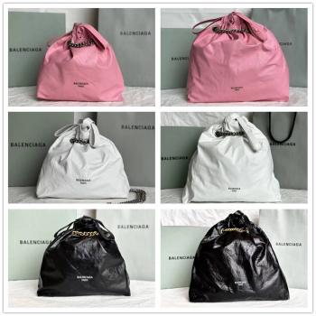 balenciaga品牌巴黎世家垃圾袋742942 742941 CRUSH 小号/中号托特包