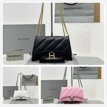 Balenciaga巴黎世家中文官网736016 CRUSH XS迷你绗缝链带包