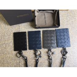 bottega veneta BV葆蝶家原单官网羊皮挂绳工作牌证件卡包
