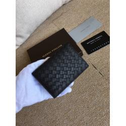 bottega veneta BV葆蝶家男包官网经典编织小格对折卡包8518