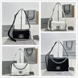 巴黎世家Balenciaga女包官网748598 748488 BB SOFT小号/大号翻盖包单肩包92845