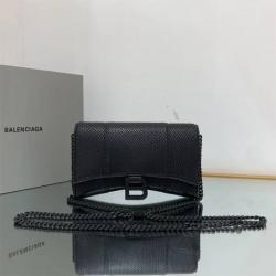 巴黎世家Balenciaga中文官网656050蛇纹黑扣Hourglass沙漏包链条包