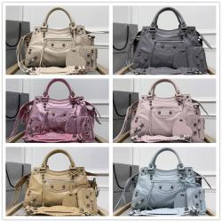 Balenciaga巴黎世家法国官网736046机车包NEO CAGOLE CITY 小号手提包