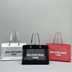 Balenciaga巴黎世家包包官网741605 DUTY FREE 透明网布大号托特包92841