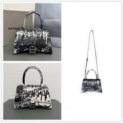 巴黎世家Balenciaga法国官网593546涂鸦沙漏包HOURGLASS 小号 GRAFFITI 手提包