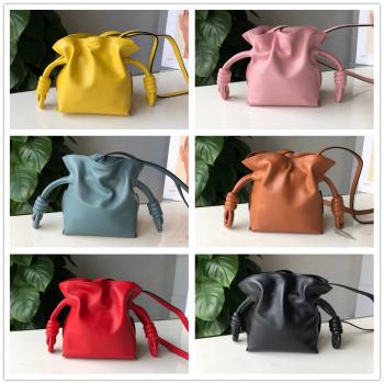 LOEWE罗意威官网包包超迷你纳帕牛皮革 Flamenco 福袋手拿包