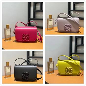 LOEWE罗意威女包官网A896N09X15小号丝绸牛皮革Goya手袋豆腐包66083