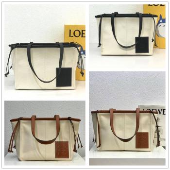 LOEWE罗意威官网女包330.02AA93/309.12AB90 Cushion Tote帆布托特包购物袋