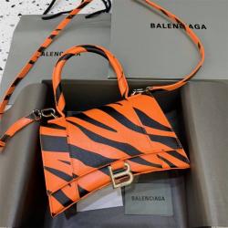 Balenciaga巴黎世家女包593546 HOURGLASS 虎纹印花小号沙漏包