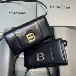 Balenciaga巴黎世家592830 Hourglass Woc沙漏B扣单肩斜挎包