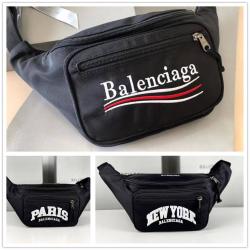 Balenciaga巴黎世家482389 EXPLORER 刺绣字母尼龙可乐腰包胸包