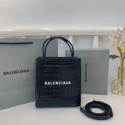 Balenciaga巴黎世家597858 SHOPPING鳄鱼纹NORTH SOUTH 托特包