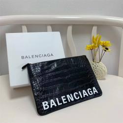 Balenciaga巴黎世家VILLE鳄鱼纹压花手拿包